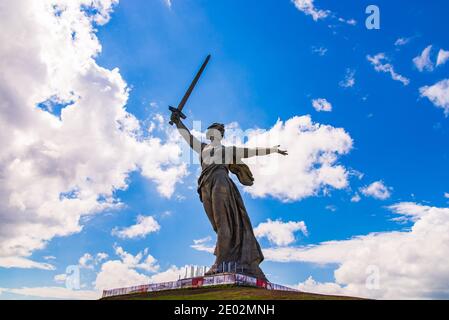 Wolgograd, Russland - 26. MAI 2019: Mutterland Anrufe Denkmal in Wolgograd, Russland Stockfoto