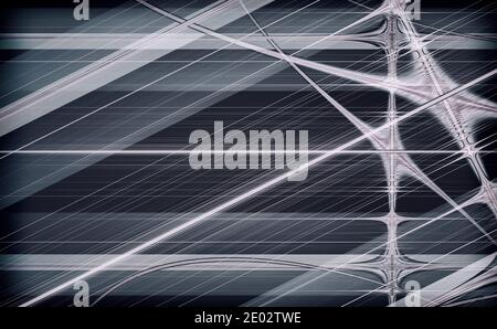 Schwarz-Weiß abstraktes Hintergrundbild in geometrischem Stil Stockfoto