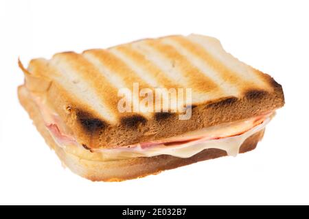 Ein einfacher Toast auf weißem Hintergrund Stockfoto