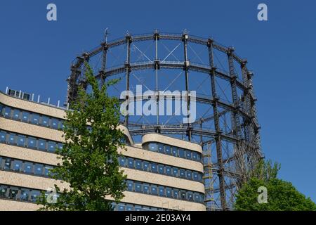 Gasometer, Torgauer Straße, Schöneberg, Berlin, Deutschland Stockfoto