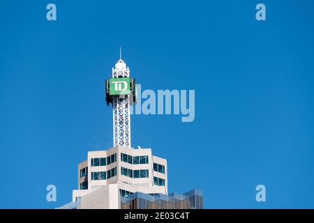 Der TD Canada Trust Tower am Brookfield Place, Toronto, Kanada-April 2016 Stockfoto