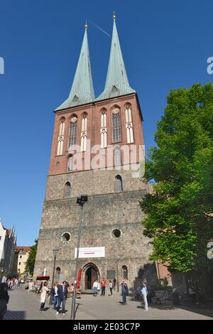 Nikolaikirche, Nikolaiviertel, Mitte, Berlin, Deutschland Stockfoto