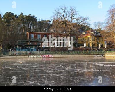 Fischerhütte, Schlachtensee, Zehlendorf, Berlin, Deutschland Stockfoto