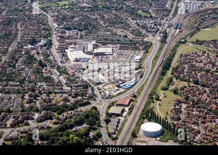 Luftaufnahme von Didcot, Oxfordshire Stockfoto
