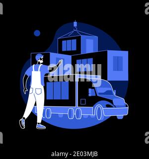 Modulare Home abstraktes Konzept Vektor Illustration. Stock Vektor