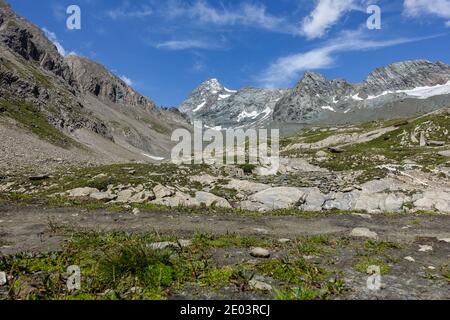 Mount Watzmann (Gipfel Hocheck) in den deutschen Alpen bei Berchtesgaden Stockfoto