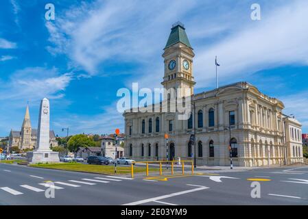 Schöne Gebäude an der Themse Straße in Oamaru, Neuseeland Stockfoto