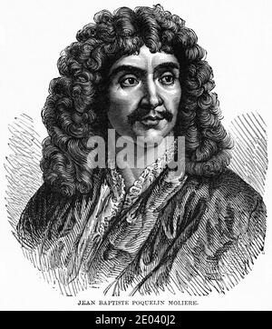 Jean Baptiste Poquelin Moliere, Illustration, Ridpath's History of the World, Band III, von John Clark Ridpath, LL. D., Merrill & Baker Publishers, New York, 1897 Stockfoto