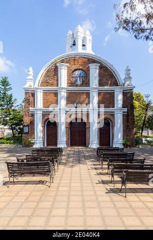 Fassade der San Jacinto Kirche in Cagayan, Philippinen Stockfoto