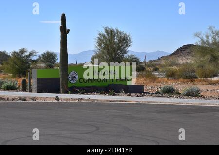 Blick vom Paloma Community Park in Peoria Arizona Stockfoto