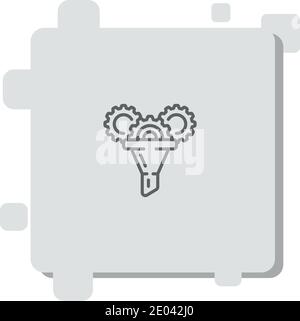 Trichter Vektor-Symbol Moderne einfache Vektor-Illustration Stock Vektor