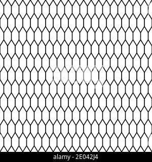 Modernes nahtloses Muster mit sechseckigen Fliesen für Tapetendesign Weißer Hintergrund Stock Vektor