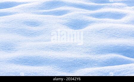 Hintergrund der Neuschnee Textur Stockfoto