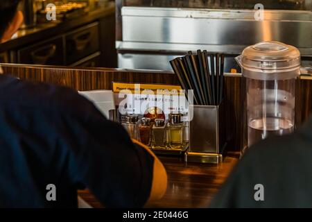 Ramen Restaurant Afuri in Tokyo, Shibuya, Japan Stockfoto