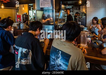 Ramen Restaurant Afuri in Tokyo, Shibuya, Japan Stockfoto