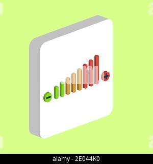 Lautstärkeregelung einfaches Vektorsymbol. Illustration Symbol Design Vorlage für Web mobile UI-Element. Perfekte Farbe isometrisches Piktogramm auf 3d weiß aufhört Stock Vektor