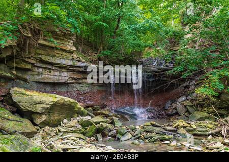 Lower West Cliff Falls Niagara Escarpment Dundas Valley Hamilton Ontario Kanada Stockfoto