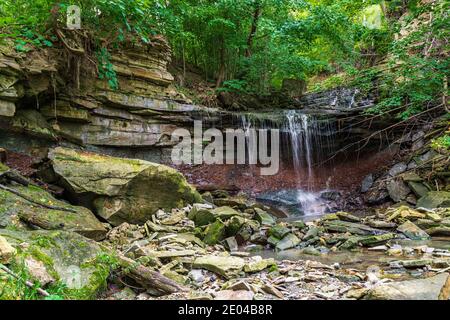 West Cliff Falls Niagara Escarpment Hamilton Ontario Kanada Stockfoto