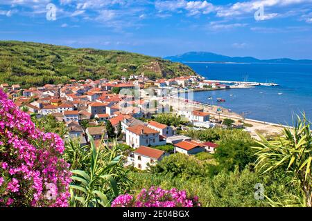 Sandinsel Susak Strand und Küste Bunte Aussicht auf die Natur, Kvarner Archipel von Kroatien Stockfoto