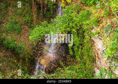 West Cliff Falls Niagara Escarpment Hamilton Ontario Kanada Stockfoto