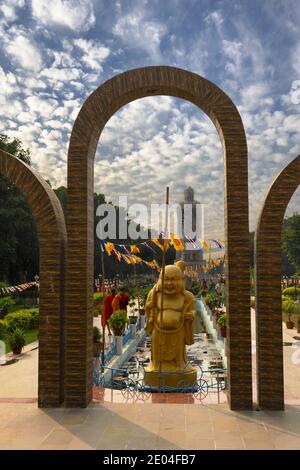 Wat Thai Sarnath Tempel in der Nähe von Varanasi, Indien Stockfoto