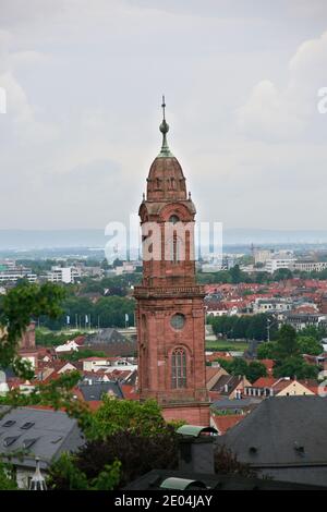 Jesuitenkirche oder Pfarrkirche Heiliger Geist und St. Ignatius, Heidelberg, Baden-Württemberg, Deutschland Stockfoto