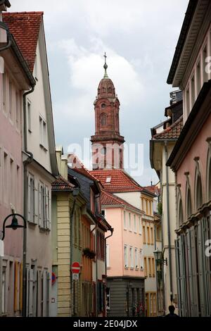 Jesuitenkirche oder Pfarrkirche Heiliger Geist und St. Ignatius, Heidelberg, Baden-Württemberg, Deutschland Stockfoto