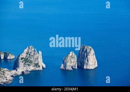 Felsen in Capri Stockfoto
