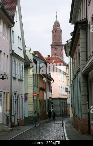 Jesuitenkirche oder Pfarrkirche Heiliger Geist und St. Ignatius, Heidelberg, Baden-Württemberg, Deutschland Stockfoto