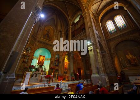 Altar von Templo de San Francisco an der Avenida Francisco Madero Avenue im historischen Zentrum von Mexiko City CDMX, Mexiko. Stockfoto