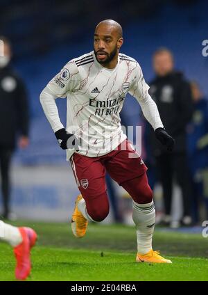 Brighton, Großbritannien. Dezember 2020. Amex Stadium, Brighton, 29. Dezember 2020 Alexandre Lacazette von Arsenal während ihres Premier League-Spiels gegen Brighton & Hove Albion Bildnachweis: Kredit: Mark Pain/Alamy Live News Stockfoto