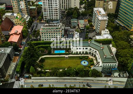 Amerikanische Botschaft in Tokio, Minato, Japan Stockfoto