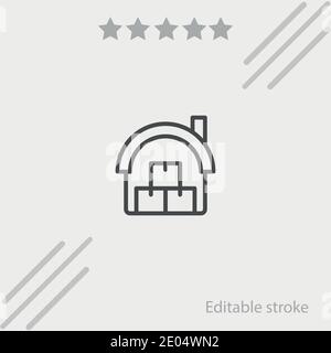 Shed Vektor-Symbol Moderne einfache Vektor-Illustration Stock Vektor
