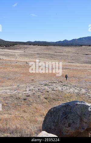 Wanderer auf einem Abschnitt des Pacific Coast Trail in Südkalifornien. Stockfoto