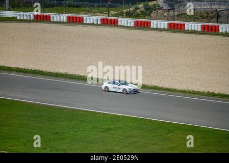 Nurburg, Deutschland - 20. August 2015. Straße zum Nürburgring. Stockfoto