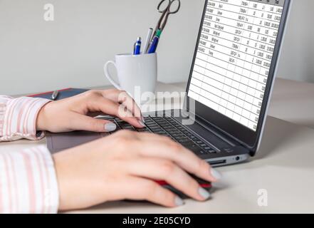 Harte Arbeit zu Hause und im Büro Stockfoto