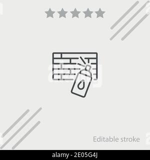 Graffiti Vektor-Symbol Moderne einfache Vektor-Illustration Stock Vektor