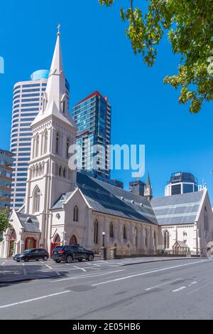 AUCKLAND, NEUSEELAND, 20. FEBRUAR 2020:Kathedrale von St. Patrick und St. Joseph in Auckland, Neuseeland Stockfoto