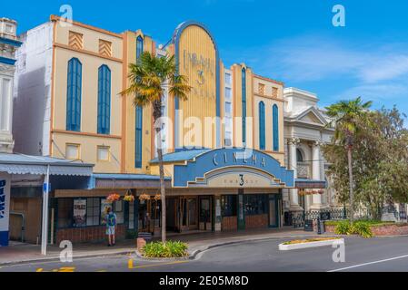 WHANGANUI, NEUSEELAND, 13. FEBRUAR 2020: Botschaftskino in Whanganui, Neuseeland Stockfoto