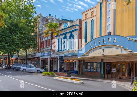 WHANGANUI, NEUSEELAND, 13. FEBRUAR 2020: Botschaftskino in Whanganui, Neuseeland Stockfoto