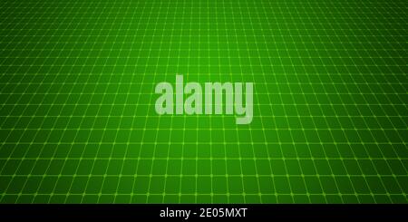 Grüner Abstraktionshintergrund mit Farbverlauf grün und perspektivischer Textur Stockfoto
