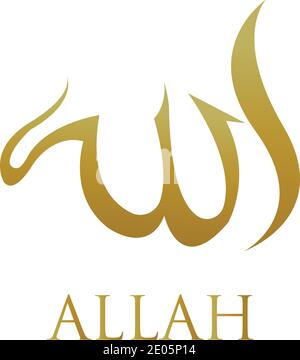 Allah Name gott moslem Vektor-Design Stock Vektor