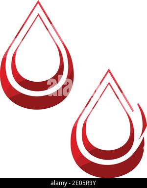 Blut Spende Logo Vorlage Design Vektor Blut Logo Vorlage Vektor Symbol Stock Vektor
