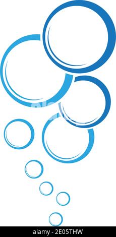 Blase wasser Vector Illustration Design Template Stock Vektor