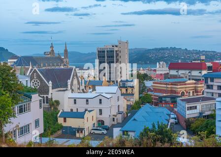 DUNEDIN, NEUSEELAND, 24. JANUAR 2020: Luftaufnahme von Dunedin in Neuseeland Stockfoto