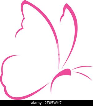 Schönheit Schmetterling Vektor Icon Design Stock Vektor