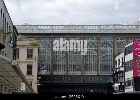 Glasgow Central Station, die Hielanman's Bridge Stockfoto