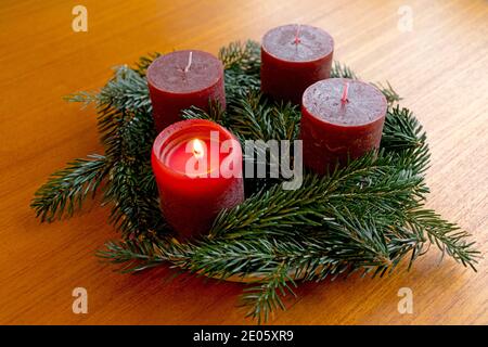 Adventskranz Stockfoto