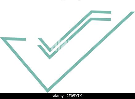 Häkchen Vector Illustration Design Template Stock Vektor