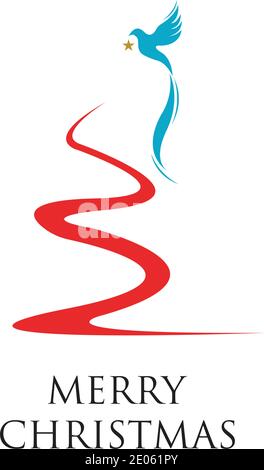 Weihnachtsbaum Vektor Illustration. Stock Vektor